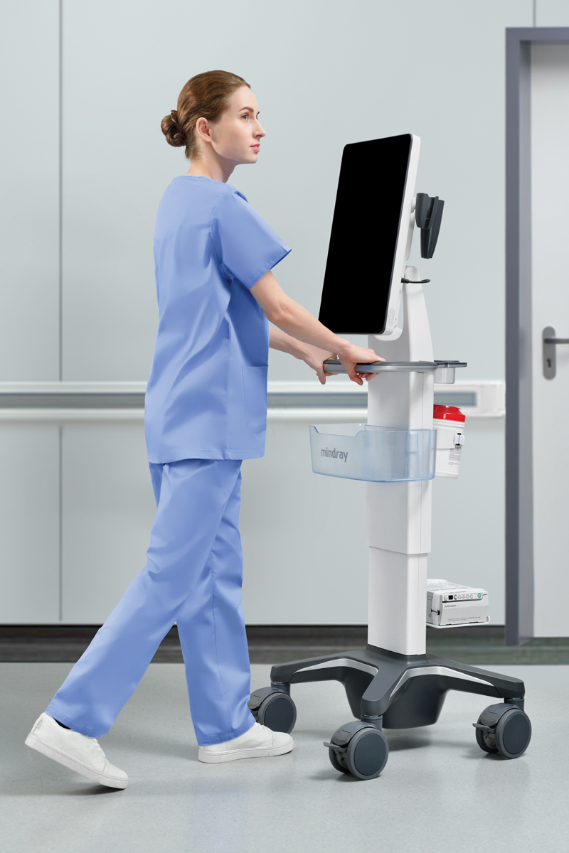nurse using te7 ultrasound